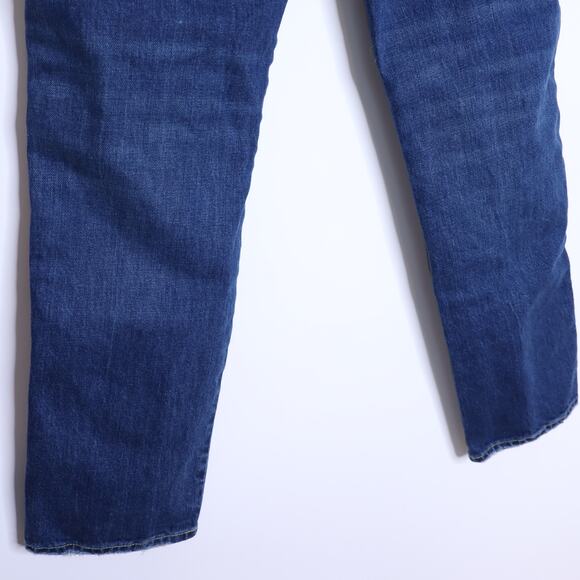 AMO Denim Chloe Crop High Rise Jean Affection Blue Straight Fit Women's 27 - Picture 9 of 12